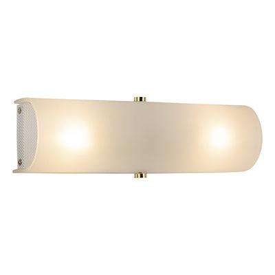 ***Tag Wall Light White & Brass E14 2x40w