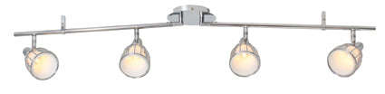 ***Balbino 4 Lt Spot Bar Chrome/Opal Glass