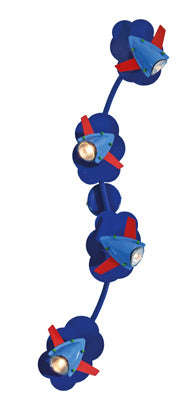 ***Spotlight Airplane 4 Lt Blue+Red