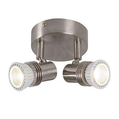 ***Sahara 2 Lt S/Light 100mm Satin Chrome