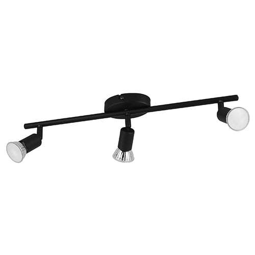 Buzz 3 Lt Spot Light Black Gu10 Led 3x2.8w