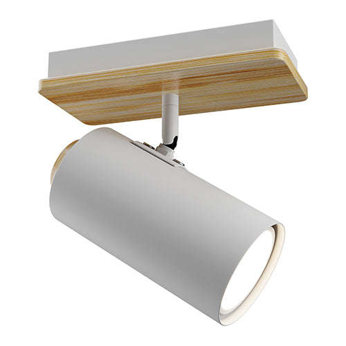 Sol S/Light 1 Light White/Wood Gu10 1x5w