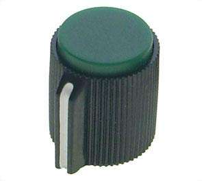 Knob Plastic Green Scr W/Line 13x13x6.4 Kn113 C Gr