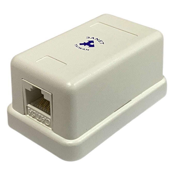 Cat6 A Surface Box Single Port White Sa8 P8 C61