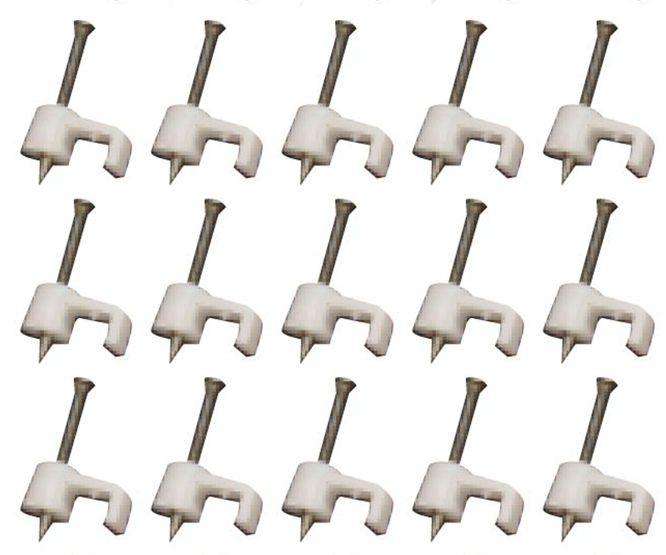 Flat Nail In Saddle 9mm White 100/Bag Cc F9 White