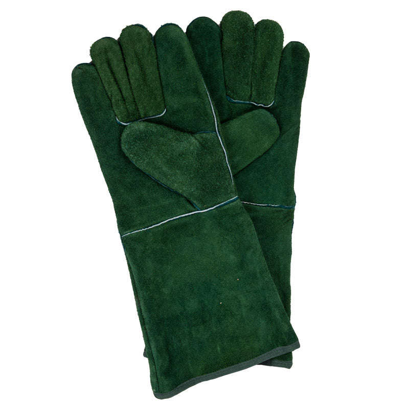 Strike Arc Leather Welding Glove Elbow Grey/Green