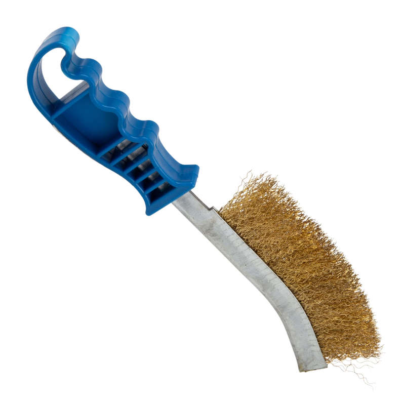 Strike Arc Wire Brush With Blue Plastic Handle