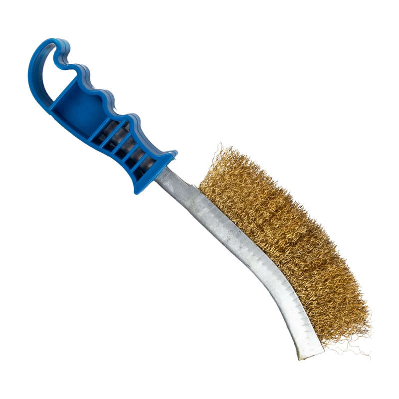 Strike Arc Wire Brush With Blue Plastic Handle