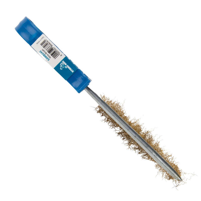Strike Arc Wire Brush With Blue Plastic Handle