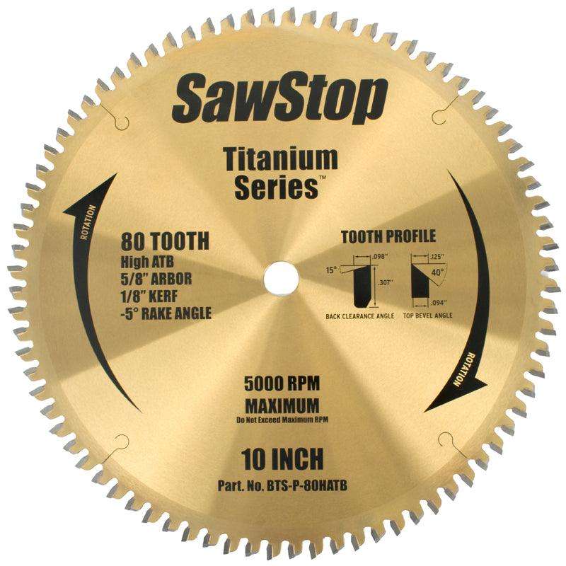 Tct Saw Blade 254 Mm X 80 T X 16 Mm Cross Cut Titanium Series