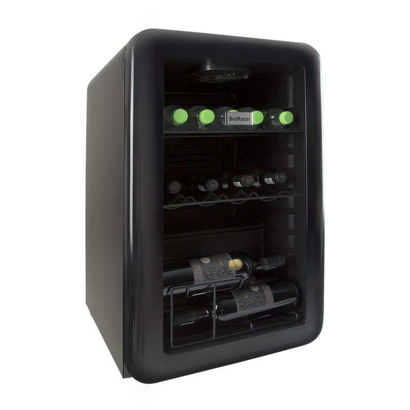 SnoMaster - 68L Counter-Top Retro Beverage Cooler - Black (SC-70R)