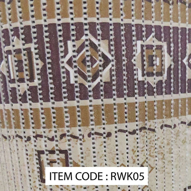 Pvc Floor Covering 65cm X 15m Printed Cream & Brown