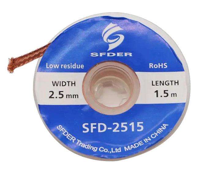 Desoldering Wick / Cleaning Tape 2.5mm Sfd 2515 Blu