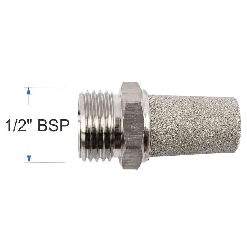Muffler Metal Conical 1/2' Male