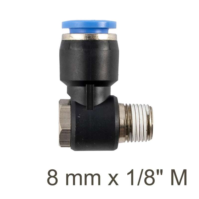 Swivel Elbow Pu 8 Mm X 1/8' M