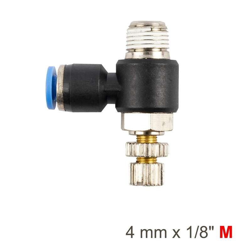 Flow Control Swiv. Elbow Pu 4 Mm X 1/8' M