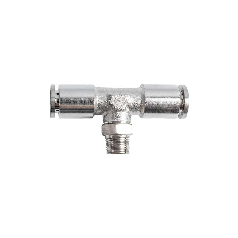 Metal Pu Fitting T Joint 8 Mm 1/8' M