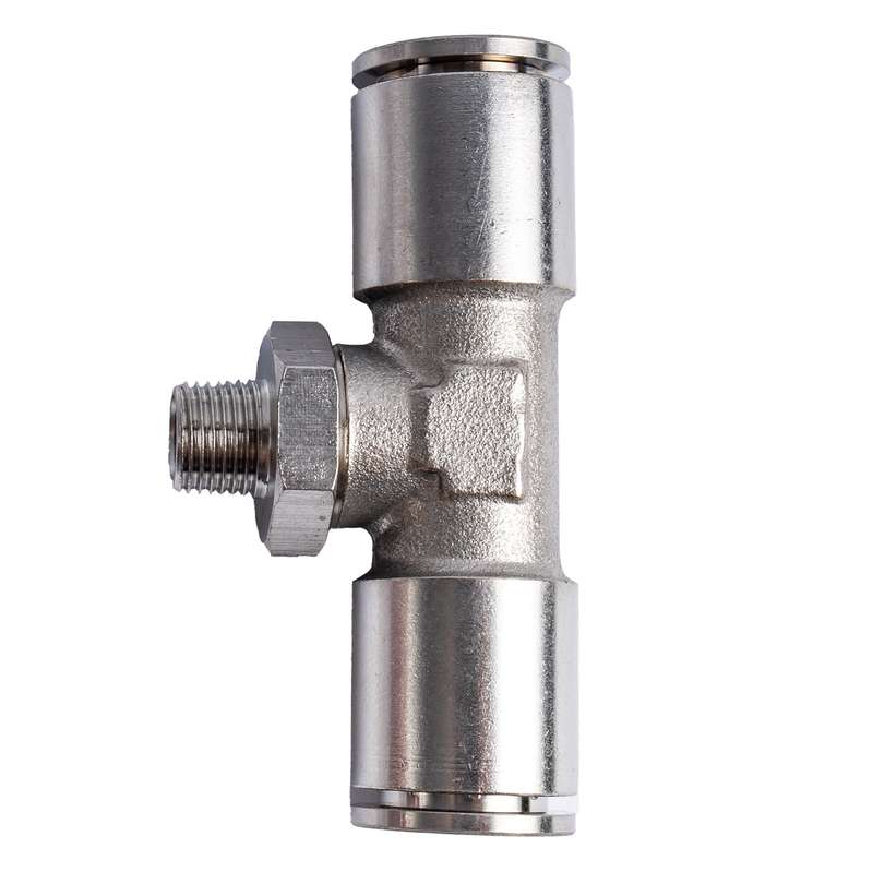 Metal Pu Fitting T Joint 12 Mm 1/8' M