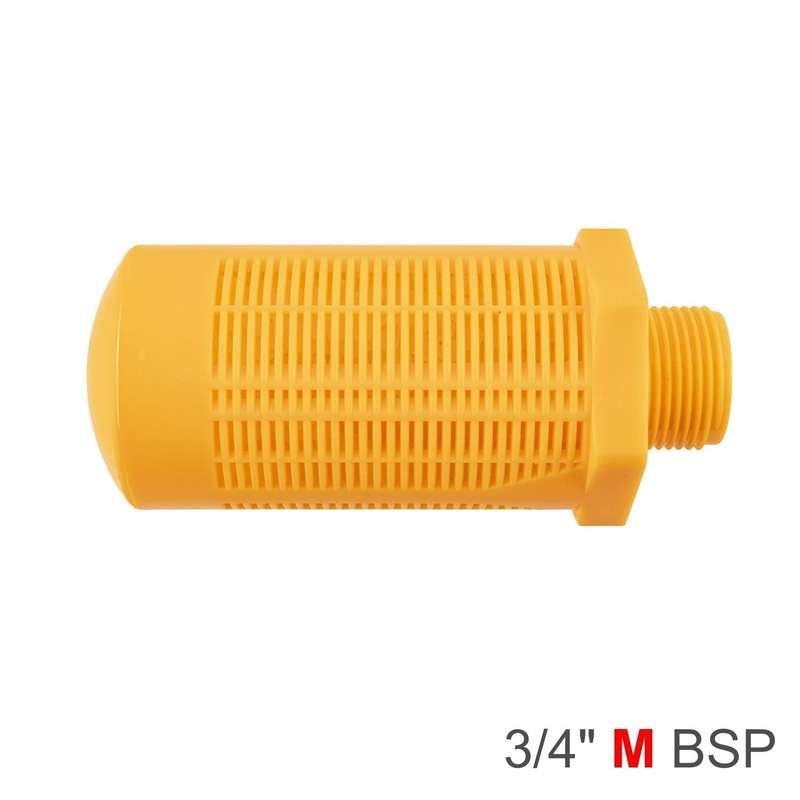 Plastic Breather Silencer 3/4' M Orange