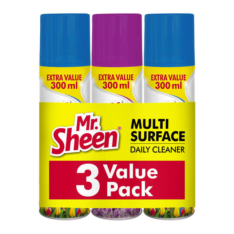 Mr Sheen Multi Surf Furnitur Clean 3 Pack 300 Ml