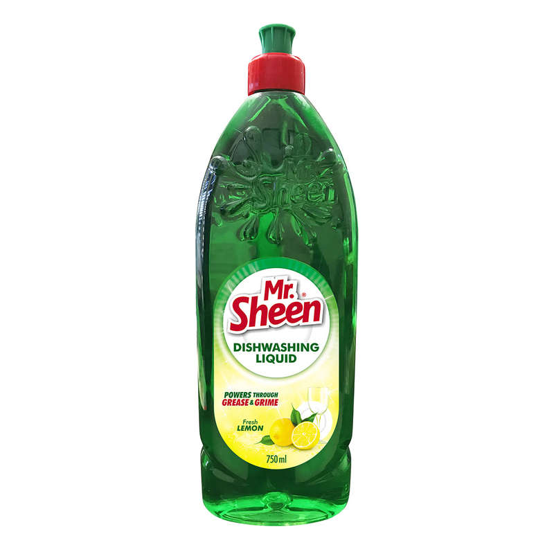 Mr Sheen Dishwashing Liquid Fresh Lemon 750 Ml