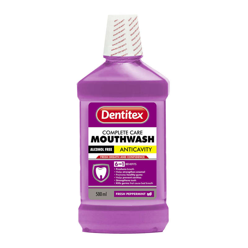 Dentitex Mouthwash Fresh Pepermint No Alco 500 Ml