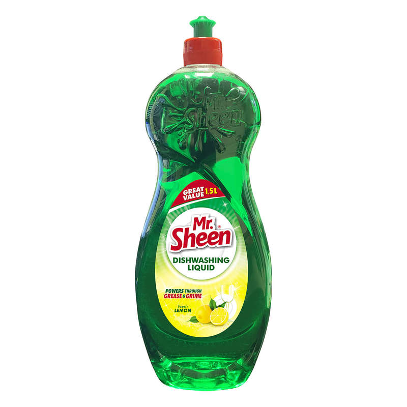 Mr Sheen Dishwashing Liquid Fresh Lemon 1.5 L