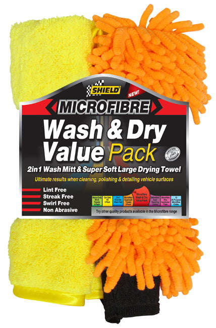 Shield M/Fibre Wash&Dry Value Pack Sh390