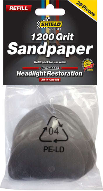 Shield Headlight Restoratn S/Paper Sh756
