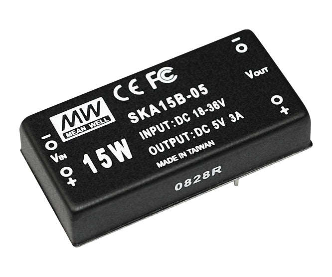 Dc Dc Converter Dip I=24 V O=15 V 1 A 15 W Ska15 B 15
