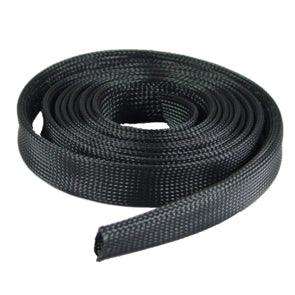 Braided Sleeving Flat5 Exp Od=10mm Pet5 Bk