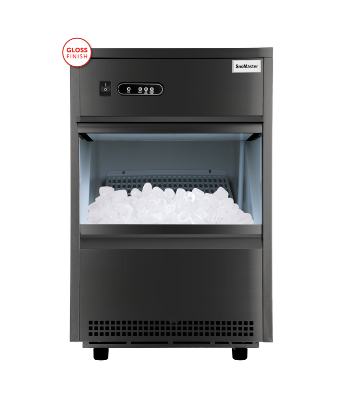 SnoMaster - 26Kg/24Hr Plumbed-In Bullet Type Ice-Maker (SM-26 (BLACK)