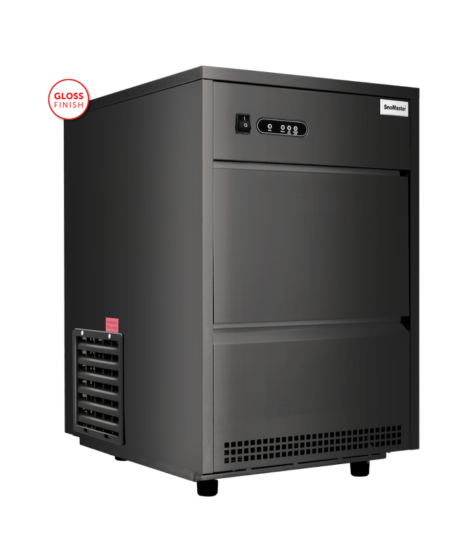 SnoMaster - 26Kg/24Hr Plumbed-In Bullet Type Ice-Maker (SM-26 (BLACK)