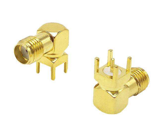 Sma Socket R/A 4 Pin 5.08mm Priced Per Each Sma Kwe
