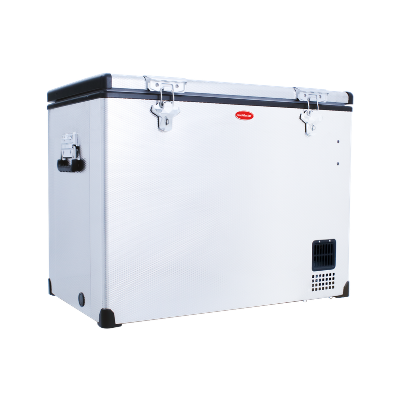SnoMaster - 80L Single Compartment Portable Fridge/Freezer AC/DC - Stainless Steel (SMDZ-CL80)