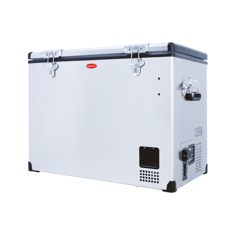 SnoMaster - 80L Single Compartment Portable Fridge/Freezer AC/DC - Stainless Steel (SMDZ-CL80)