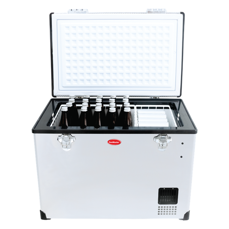 SnoMaster - 80L Single Compartment Portable Fridge/Freezer AC/DC - Stainless Steel (SMDZ-CL80)