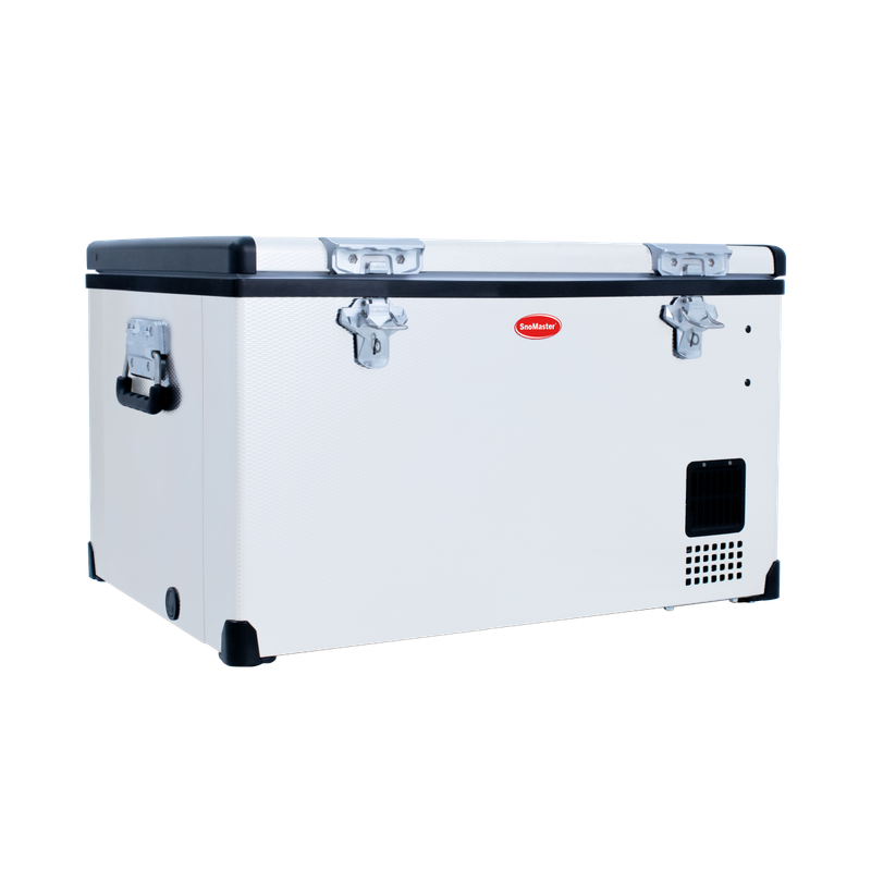 SnoMaster - 65L Low Profile Single Compartment Portable Fridge/Freezer AC/DC - Stainless Steel (S...