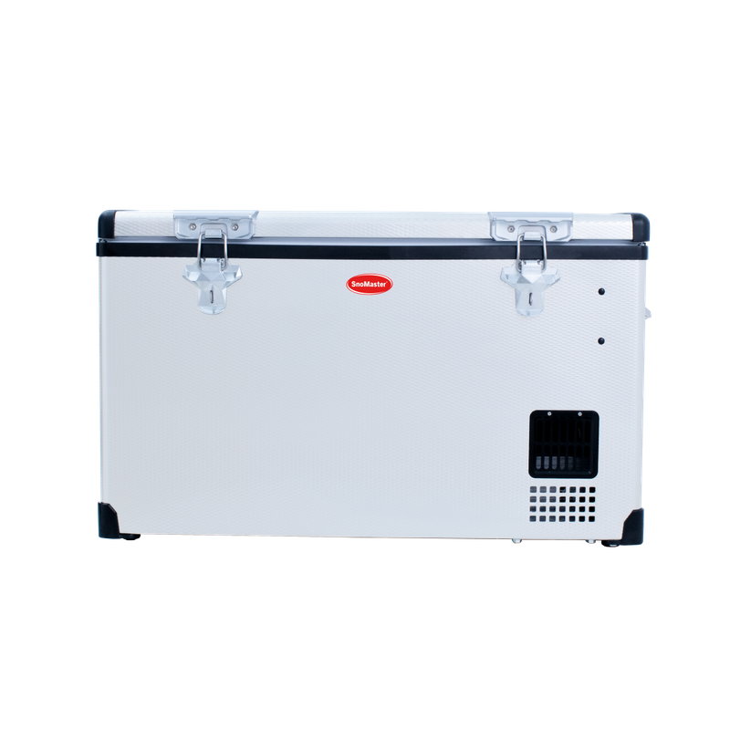 SnoMaster - 65L Low Profile Single Compartment Portable Fridge/Freezer AC/DC - Stainless Steel (S...