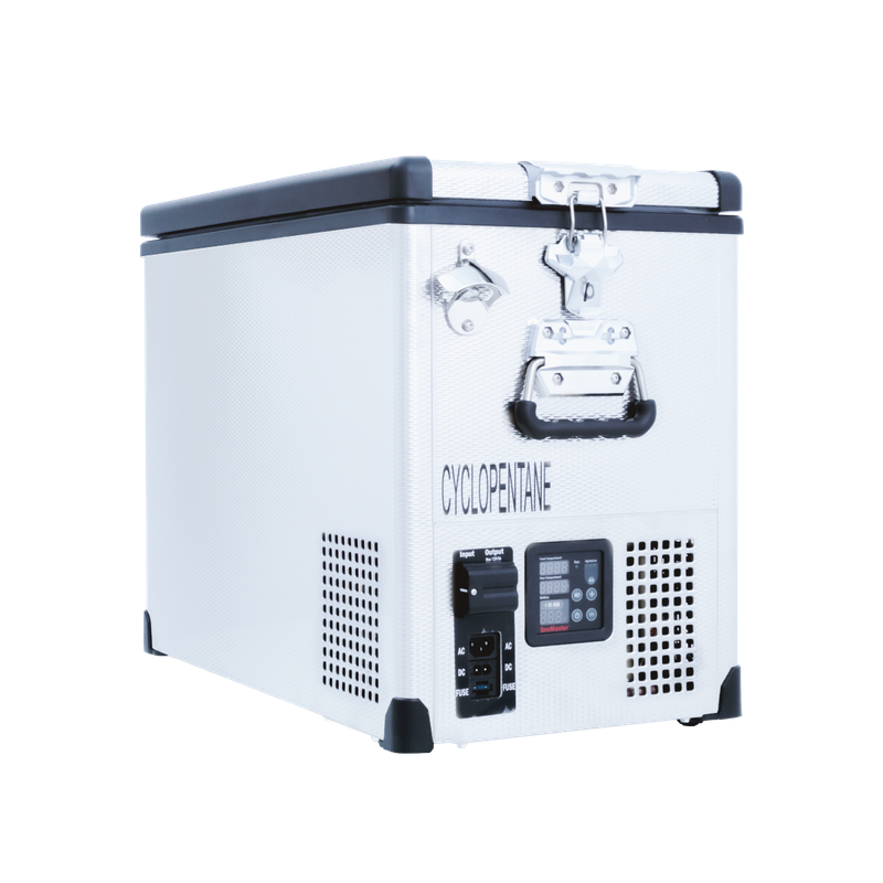 SnoMaster - 42L Single Compartment  Portable Fridge/Freezer AC/DC - Stainless Steel (SMDZ-TR42S)