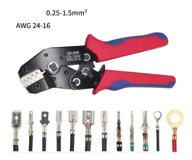 Terminal Crimping Tool 0.25 1.5mm2 24 16 Awg Sn 58 B