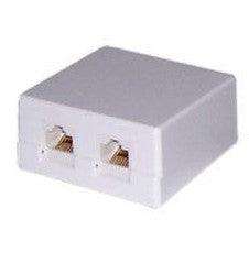 Wall Mount Dual Rj45 C White Network Box Cat6 6 Bx U2 Xa6