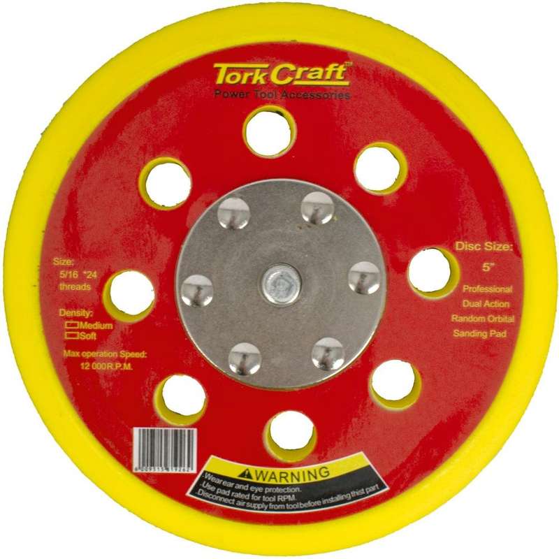 Da Sander Pad Hook And Loop 5 16 24 Unf 8 Holes Med Soft 125 Mm 5'
