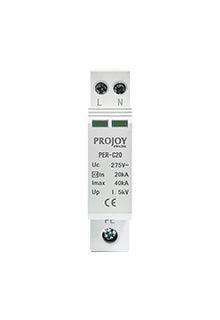 Projoy Electric Surge Protection Device Single Phase AC 275V 40KA Type 1+2