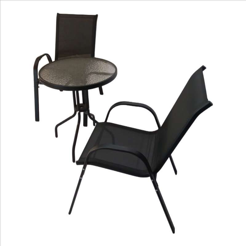 Seagull 3 Piece Steel Patio Set ConsistsOf: 2 X Steel Patio Chairs (Spf Kdc 2) + 1 X 60cm Steel/...
