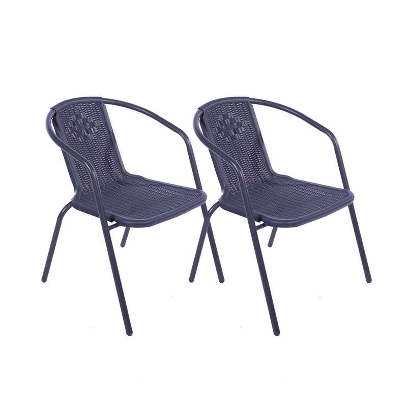 Seagull Bistro Chair 2 PackOpen Size:W.54.5 Xd.60 Xh.70 CmSpec:Steel Tube With Powdercoating, P...