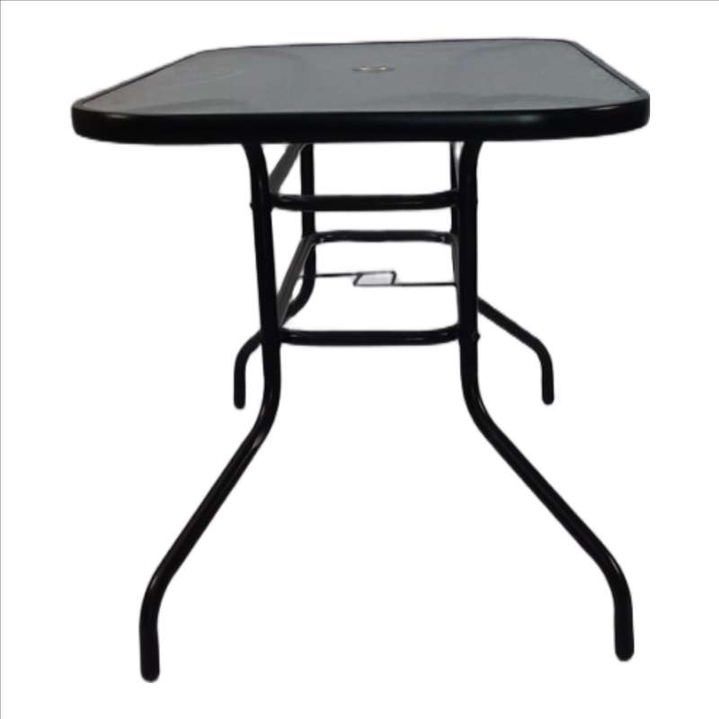 Seagull Table 150 Cm Size:L150*W90*H70 Cm,Steel 42*14mm, 5 Mm Tempered Glass TopColour: Graphite