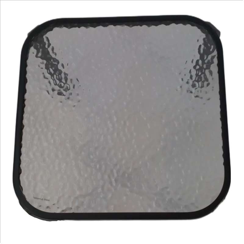 Seagull Bistro Glass TableDimension: 40 X40 Xh40 Cm Steel Tube: 28 X15 Mm