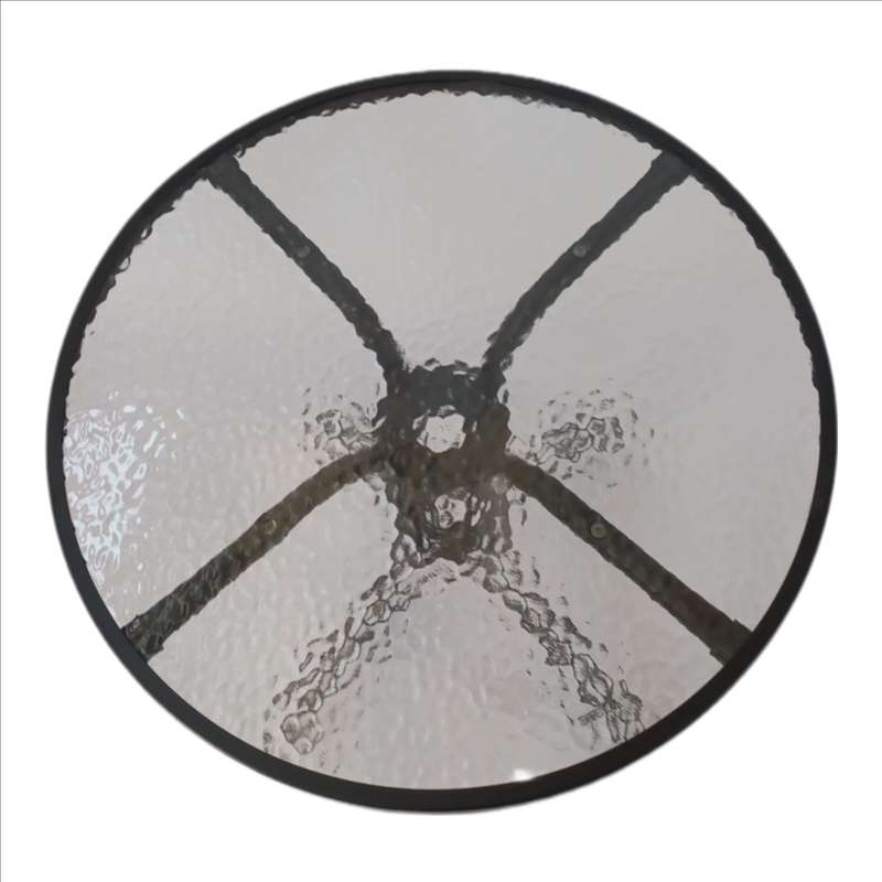 Seagull Table 80 Cm Size:D80*H70 Cm,Steel 25*0.8 Mm, 5 Mm Tempered Glass Top Colour: Graphite