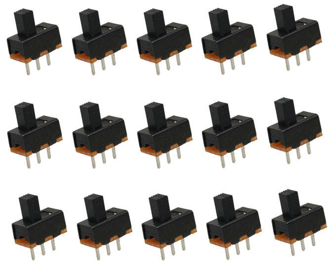 Slide Switch Spdt 11.3x5.8x9.6 Ps=3.0 Mm 1 K/Bag Ss12 F17 G